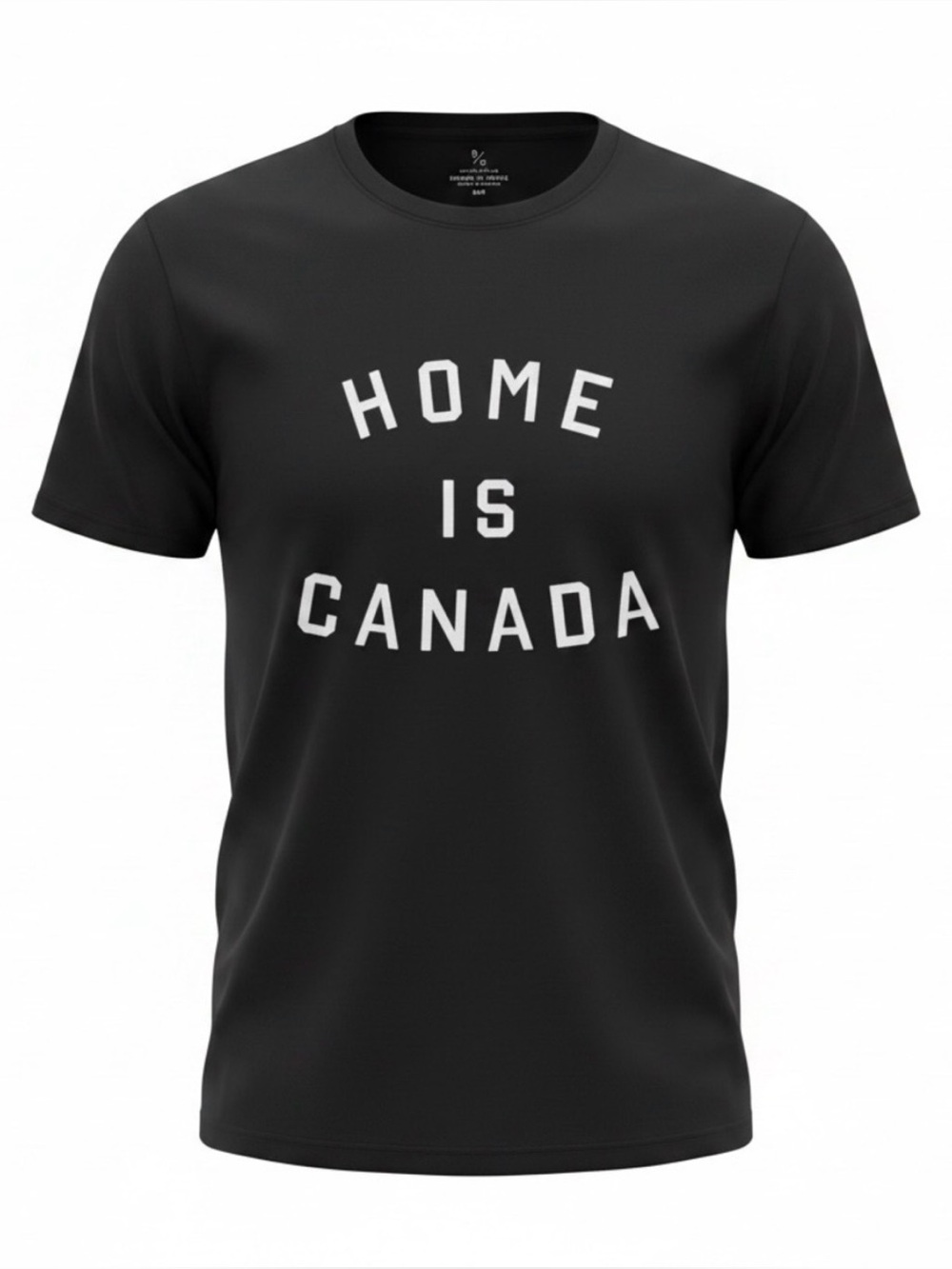 Black "Home Is Canada" Short Sleeve Tee